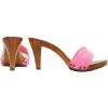 FLUO PINK CLOGS HEEL 9