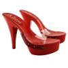 GLASSEFFECT RED CLOGS CINDERELLA