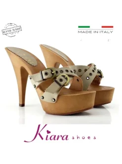 HEEL CLOG 13 NATURAL LEATHER