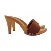 HEEL CLOGS IN SUEDE