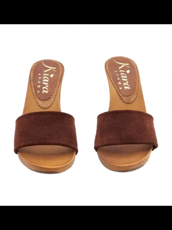 HEEL CLOGS IN SUEDE