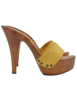 HEEL CLOGS OCHER
