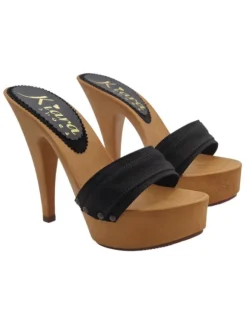 HIGH HEEL CLOG BLACK