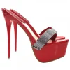 HIGH RED STILETTO WITH PASTE SIZE UP TO 44