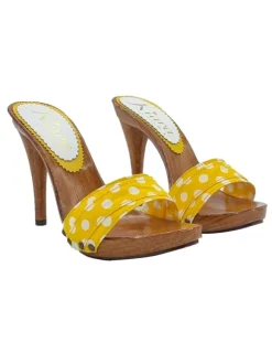 Lady  Clogs  Pois Yellow