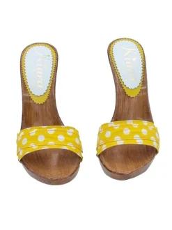 Lady  Clogs  Pois Yellow