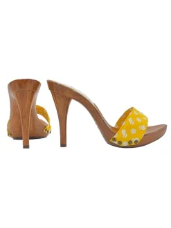 Lady  Clogs  Pois Yellow