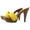 LADY YELLOW CLOGS HEEL 11