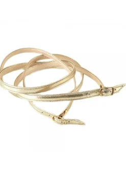 LEATHER GOLD STRAPS FOR CLOGS