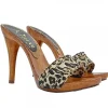 LEOPARD CLOGS HEEL 12