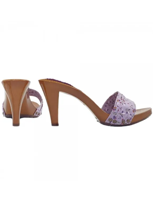 LILAC SPRING CLOGS HEEL 9