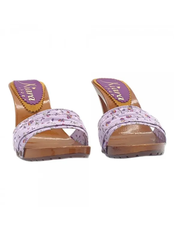 LILAC SPRING CLOGS HEEL 9