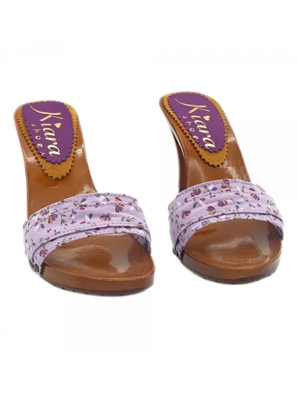 LILAC SPRING CLOGS HEEL 9