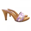PURPLE CLOGS SPRING STYLE HEEL 9