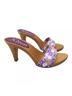 PURPLE CLOGS SPRING STYLE HEEL 9