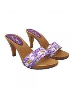 PURPLE CLOGS SPRING STYLE HEEL 9