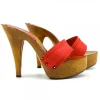 RED CLOGS HEEL 13
