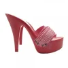 RED CLOGS PIN UP STYLE HEEL 13