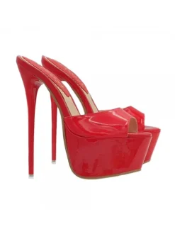RED HIGH STILETTO SEXY SIZE UP TO 44