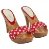 RED POLKA DOT CLOGS