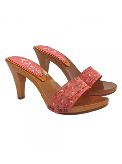 SPRING PINK CLOGS HEEL 9