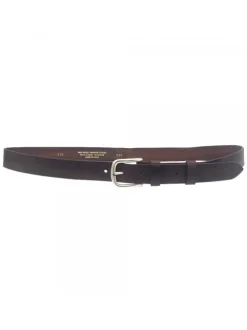 UNISEX LEATHER BELT WITH BROWN / BLACK BUCKLE