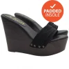 Wedge clogs with black band | height 13 cm
