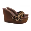 Wedge clogs with leather band | Heel 13 cm