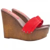 WEDGE CLOGS WOMAN RED