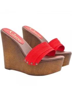 WEDGE CLOGS WOMAN RED
