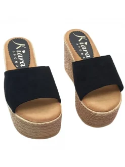 WEDGES IN SYNTHETIC SUEDE