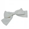 WHITE BOW WITH PIN