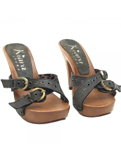 WOMAN CLOG HUNTER GREEN HEEL 11