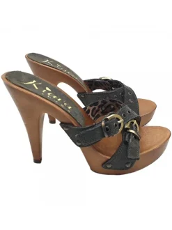 WOMAN CLOG HUNTER GREEN HEEL 11