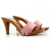 WOMAN CLOGS PINK HEEL 9 CM