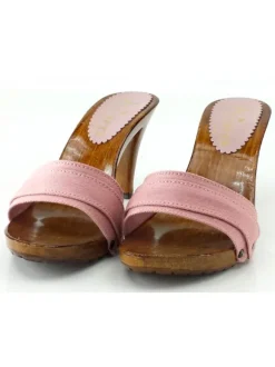 WOMAN CLOGS PINK HEEL 9 CM