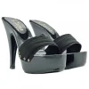 WOMEN'S BLACK CLOG HEEL 13