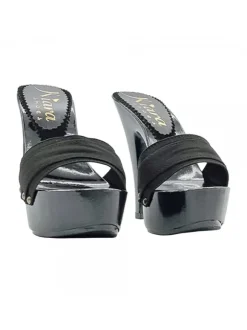 WOMEN'S BLACK CLOG HEEL 13