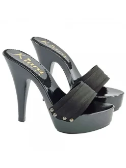 WOMEN'S BLACK CLOG HEEL 13