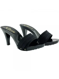 WOMEN'S CLOG BLACK HEEL 9