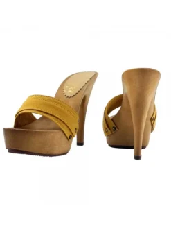 WOMEN'S CLOGS HEEL 13 OCHER