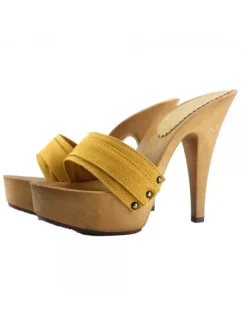WOMEN'S CLOGS HEEL 13 OCHER