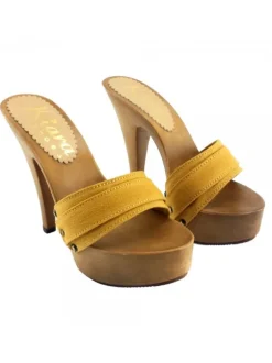 WOMEN'S CLOGS HEEL 13 OCHER