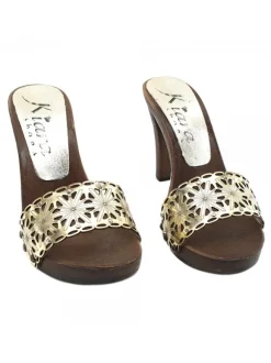 WOMEN'S GOLDEN CLOGS HEEL 11