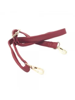WOMEN'S RED BUCKET BAG WITH FUR