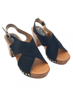 WOMEN'S SANDALS IN SYNTHETIC SUEDE HEEL 9