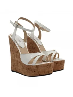 WOMEN'S WEDGE CORK CLOGS HEEL 14