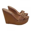 WOMEN'S WEDGE LEATHER CLOGS HEEL 13