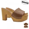 WOODEN CLOGS & GENUINE LEATHER UPPER - Made in Italy