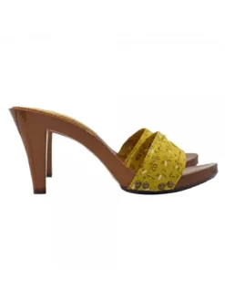 YELLOW SPRING CLOGS HEEL 9